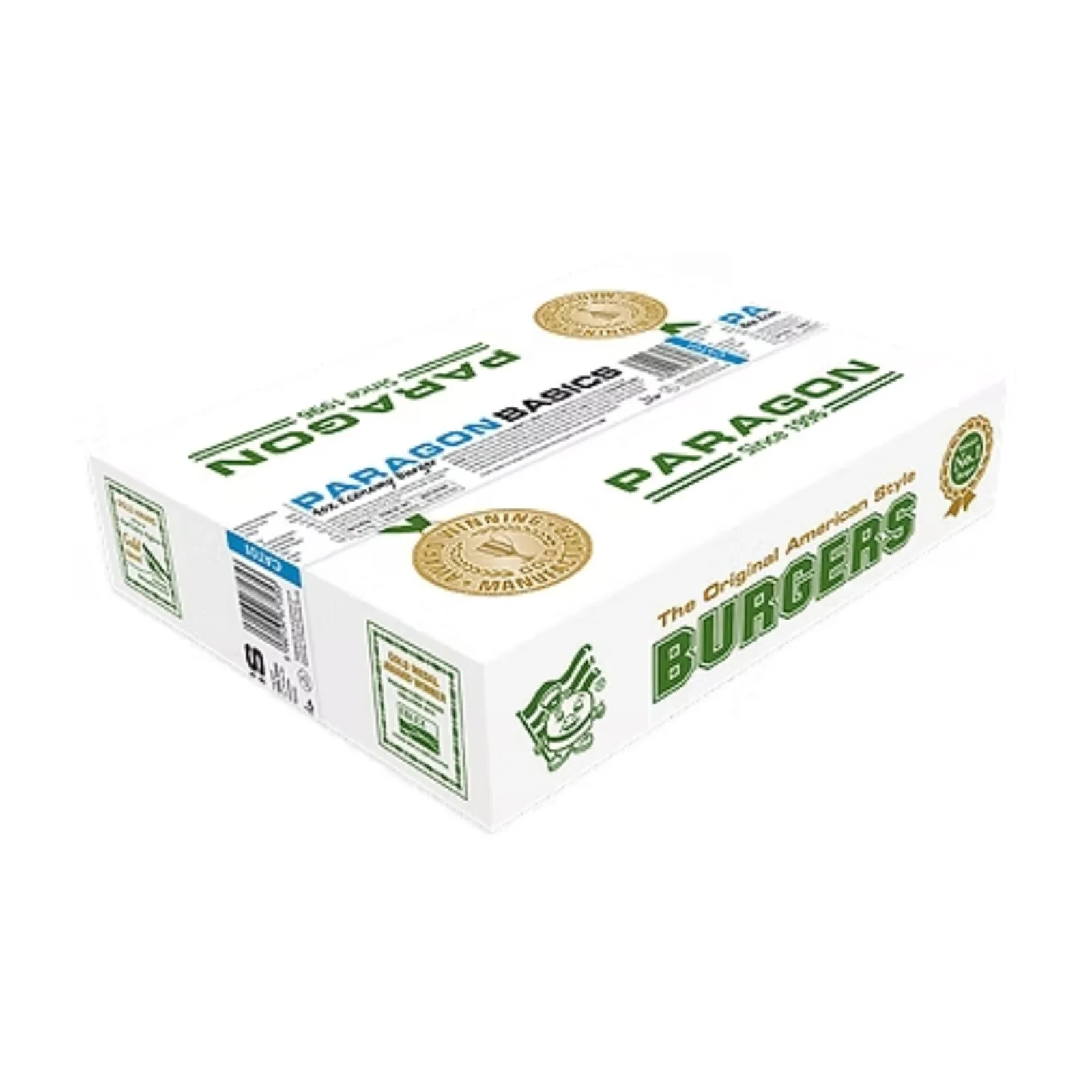 Paragon Beef Patty 4oz x 48 frozen beef burger patties