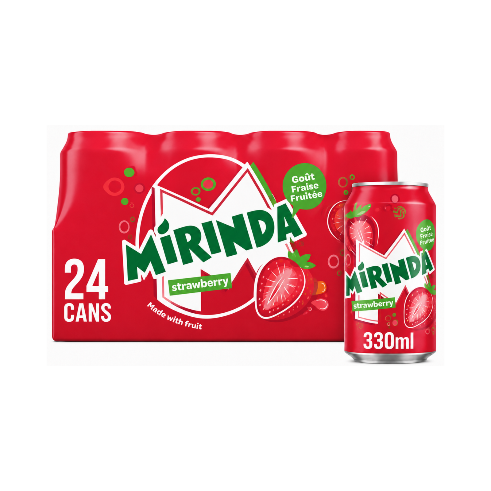 MIRINDA STRAWBERRY 330ml x 24