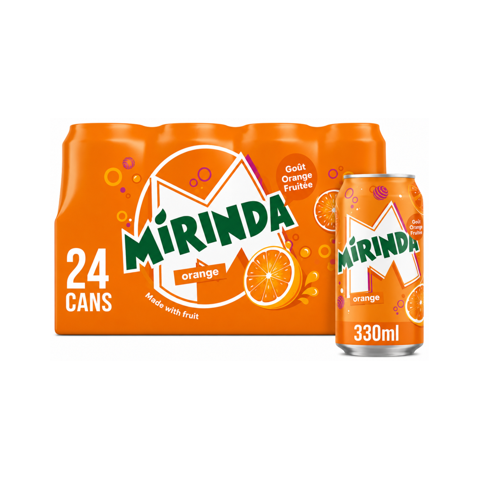 MIRINDA ORANGE 330ml x 24