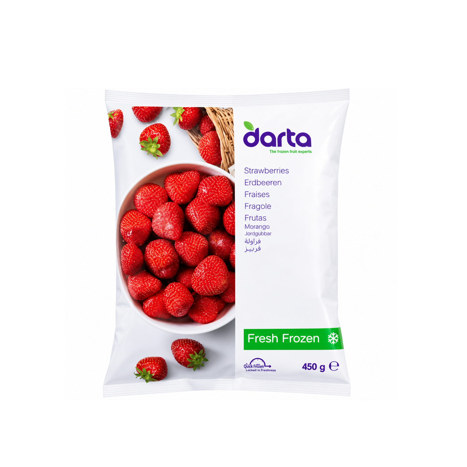 FROZEN STRAWBERRIES GREENS 1x450g