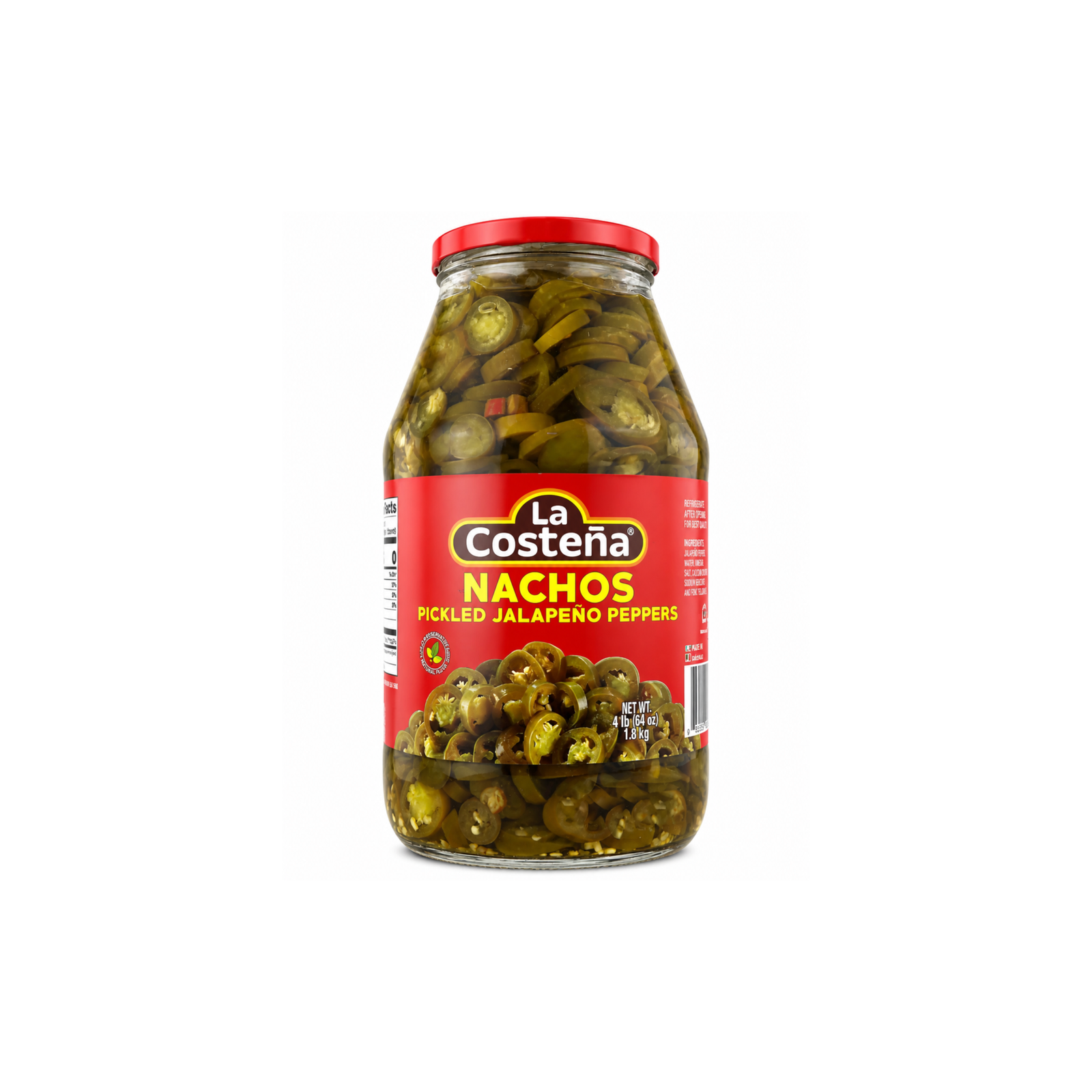 NACHOS PICKLED JALAPENO PEPPERS x 1.8KG