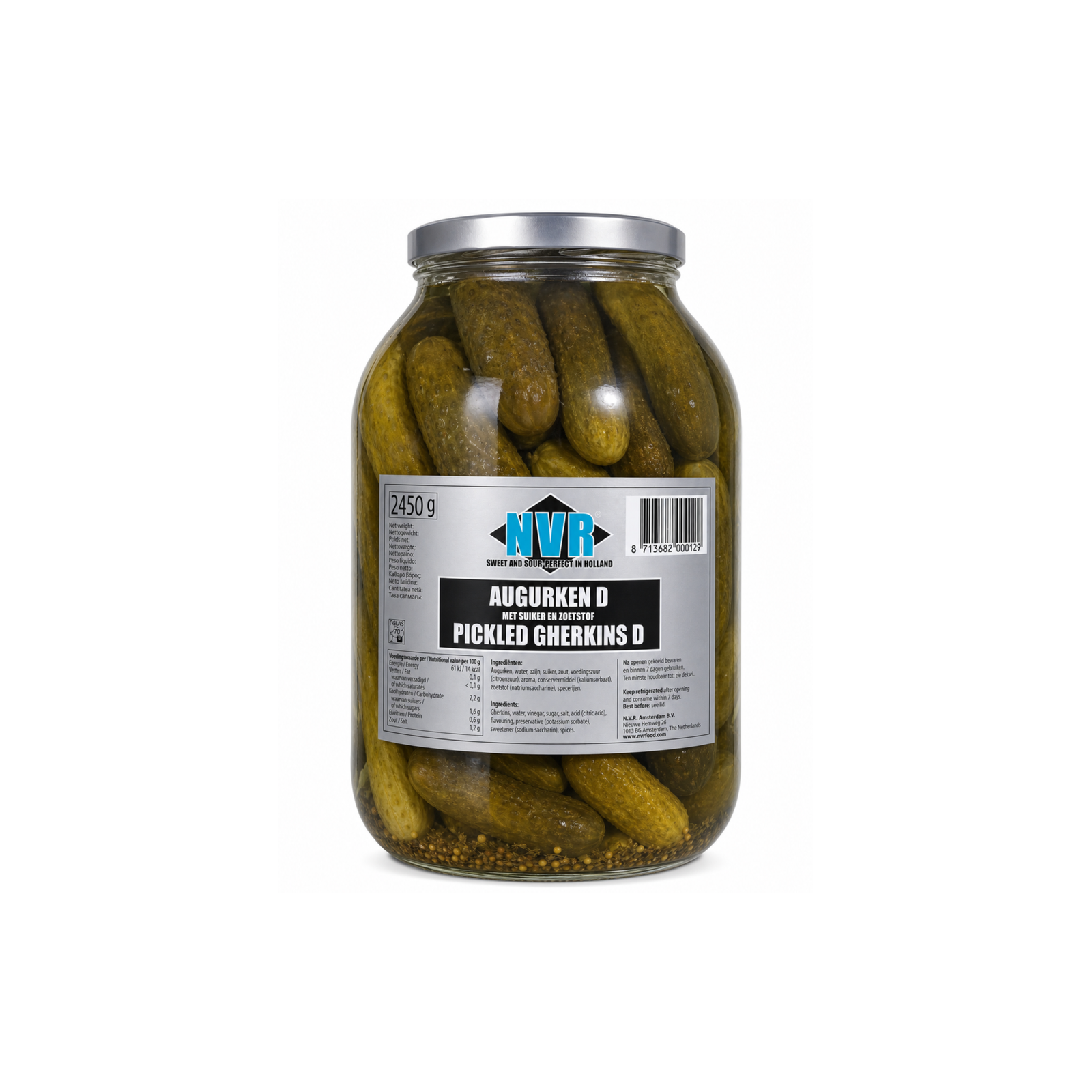 NVR PICKLED GHERKINS D 1 x 2450g