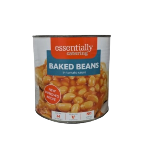 ESSENTIALLY CATERING BAKED BEANS IN TOMATO SAUCE 6 x 2.62kg