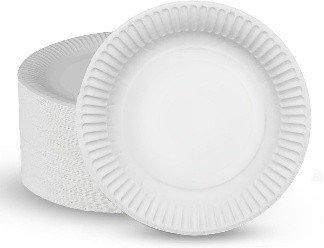 PAPER PLATE WHT 23CM*100