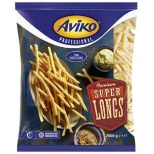 Aviko Professional Premium Super Long Shoestring French Fries 2500g frozen potato fries for restaurants and food service