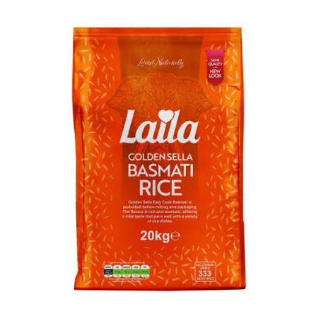 LAILA GOLDEN SELLA BASMATI RICE 1x20kg