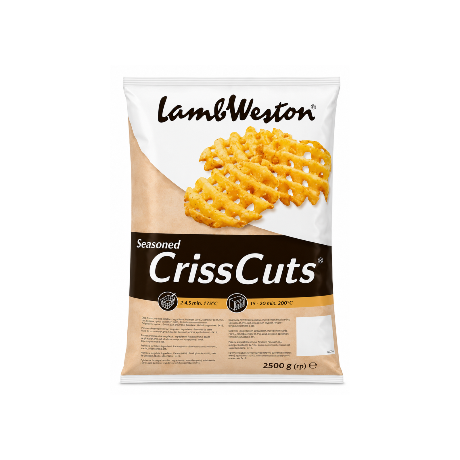 LAMB WESTON CRISSCUTS SEASONED 4 X 2.5KG