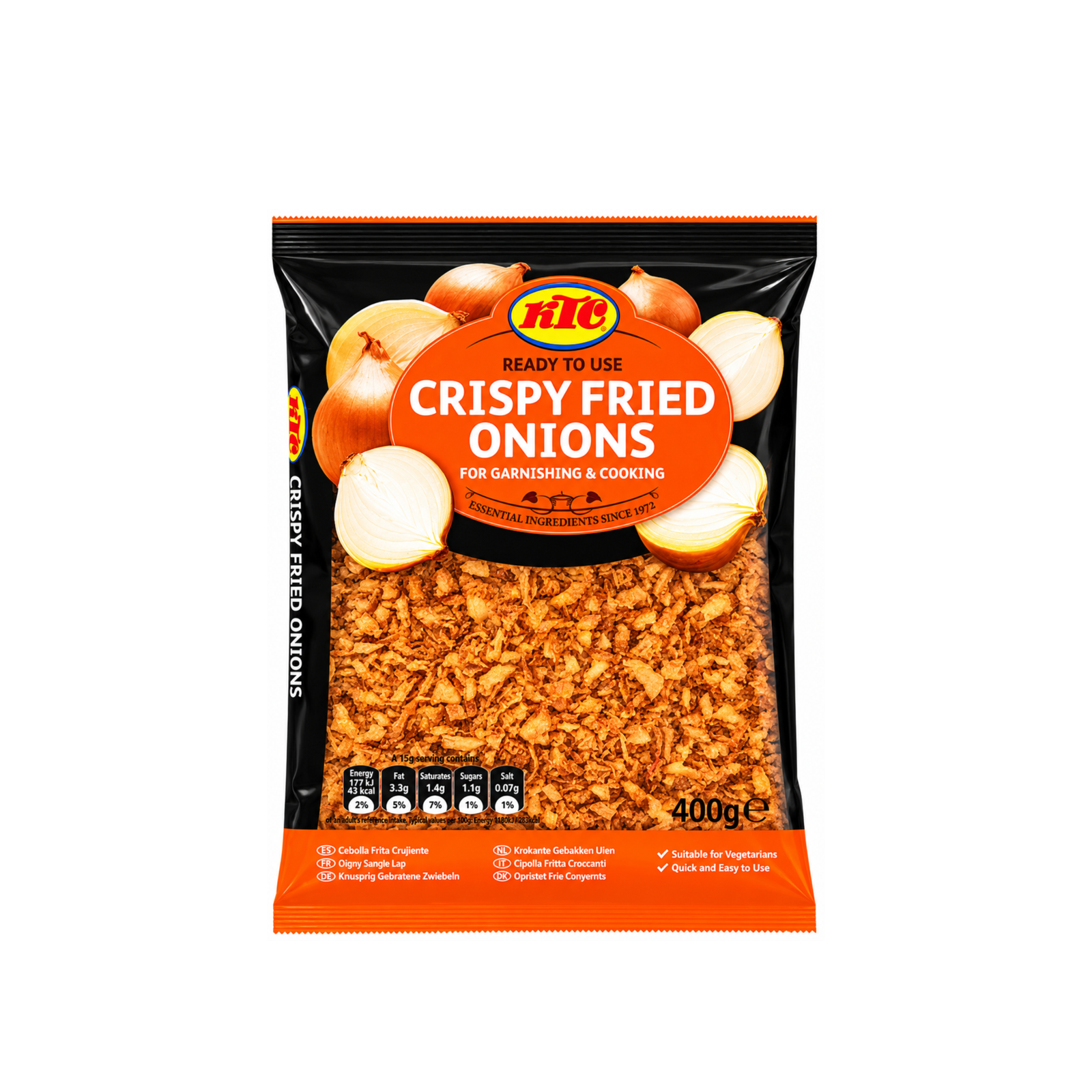 KTC CRISPY FRIED ONIONS 12 X 400G