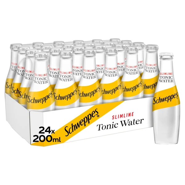 SCHWEPPES SLIMLINE TONIC WATER EVO 200MLX24