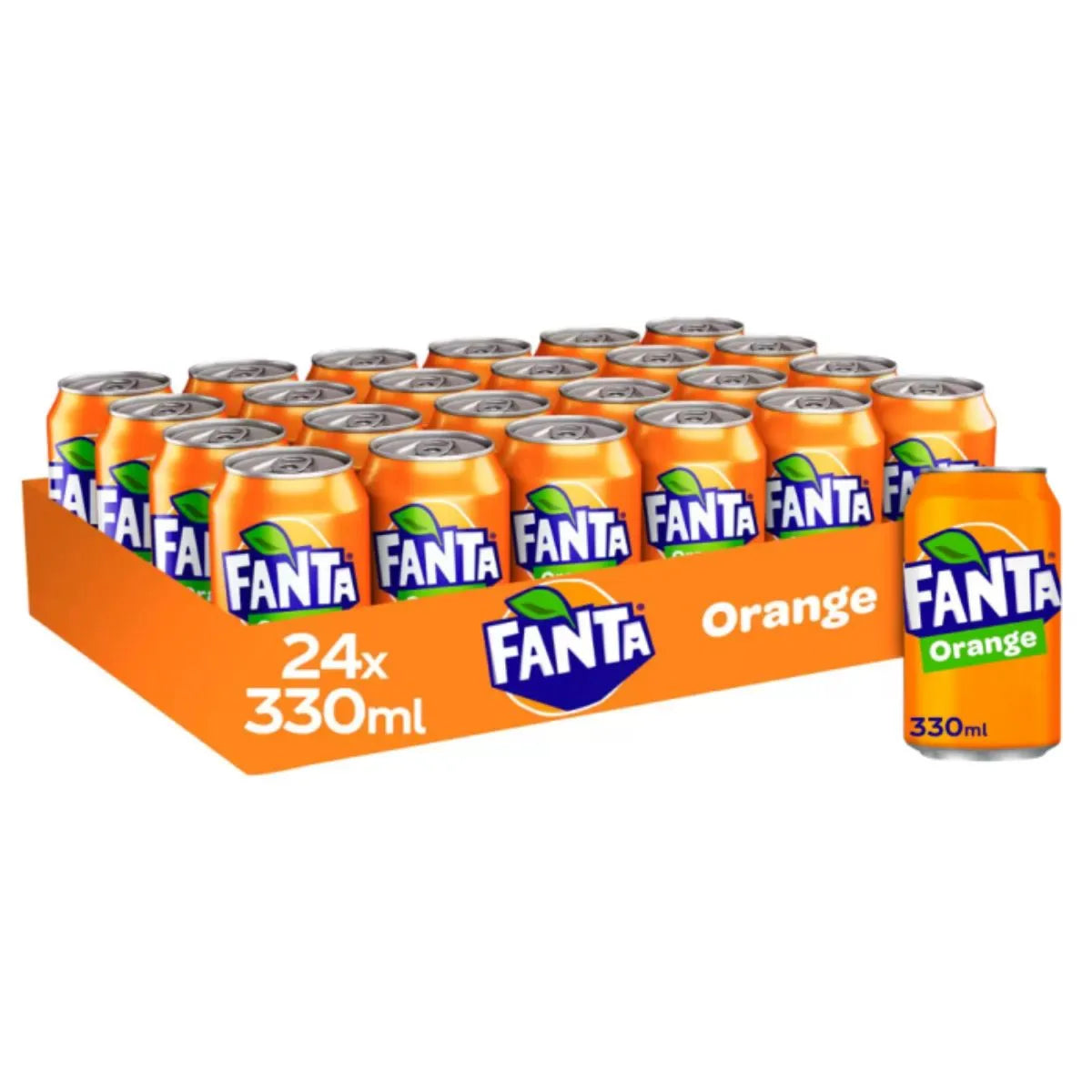 Fanta Orange 330ml cans multipack of 24