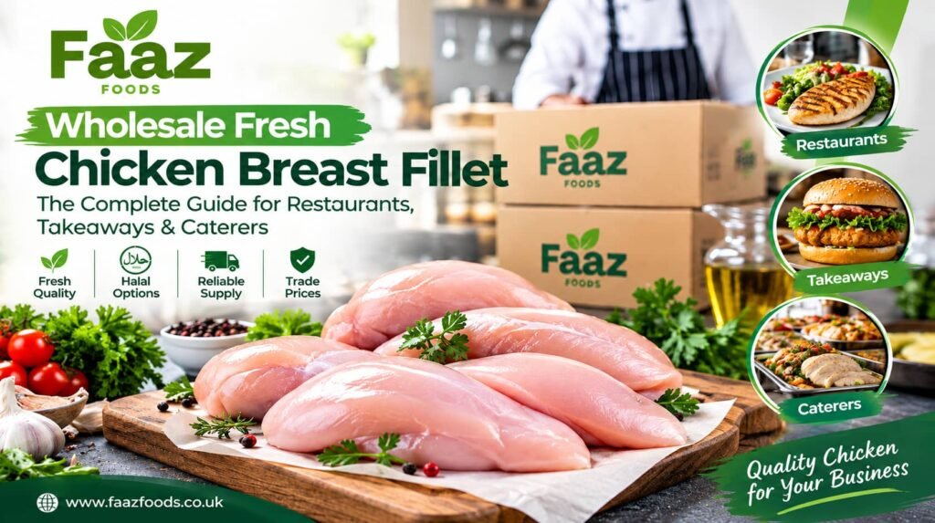 Wholesale fresh chicken breast fillet for restaurants, takeaways and caterers