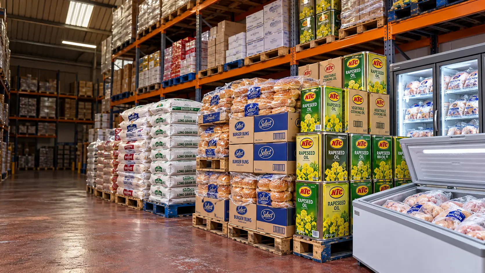 Wholesale food warehouse and distribution