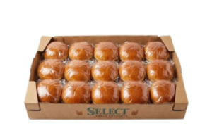 Select Bread Products burger buns in a 15 pack